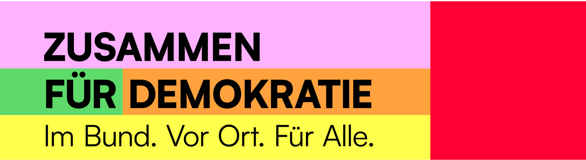 Logo von Zusammen für Demokratie